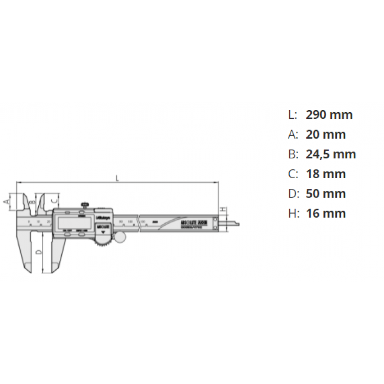Mitutoyo Dijital Kumpas Data Aktarımlı 150 mm | 500-162-30
