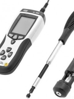 CEM Teleskobik Problu Kızgın Tel Hava Hızı Debisi ve Sıcaklık Ölçer |  DT-8880