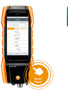Testo Baca Gaz Analiz Cihazı (Akıllı Dokunmatik Ekran) | Testo 300
