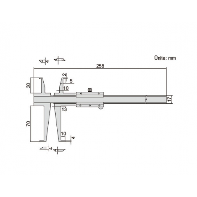 Insize  İç Kanal Kumpası / 1199-150