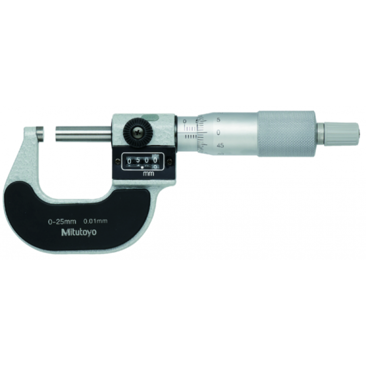 Mitutoyo Numaratörlü Dış Çap Mikrometresi 0-25/0,01mm | 193-101