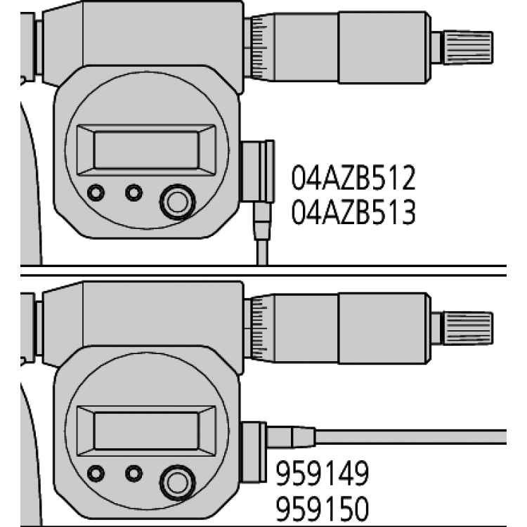 Mitutoyo Değiştirilebilir Uçlu Dijital Dış Çap Mikrometresi (Bilgi Çıkışlı) 0-150 mm | 340-251-30