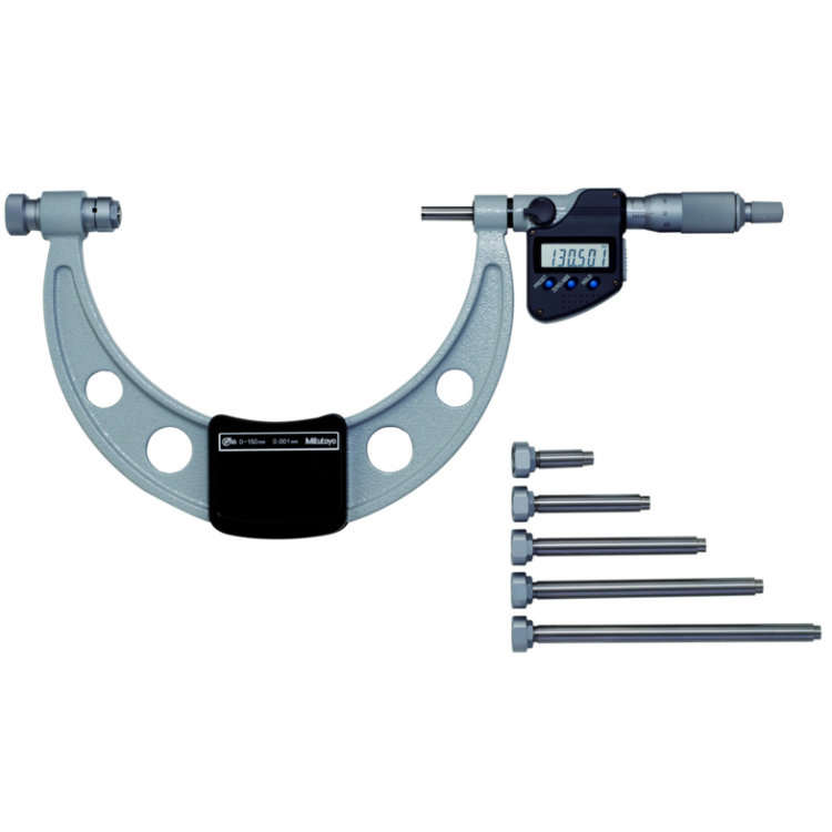 Mitutoyo Değiştirilebilir Uçlu Dijital Dış Çap Mikrometresi (Bilgi Çıkışlı) 600-700 mm | 340-523