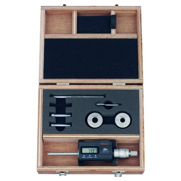 Mitutoyo 3 Nokta Temaslı Hassas Derinlik Mikrometresi Seti 6-12 mm | 468-971