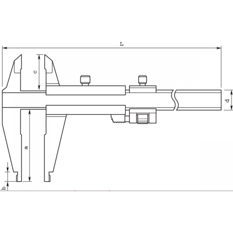 Mitutoyo Atölye Kumpası 0-500/ 0,05mm Çene Boyu:150mm | 533-404