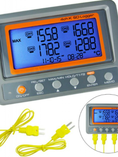 AZ 88598 K Tipi Sıcaklık Kayıt Cihazı 4 Kanallı Datalogger