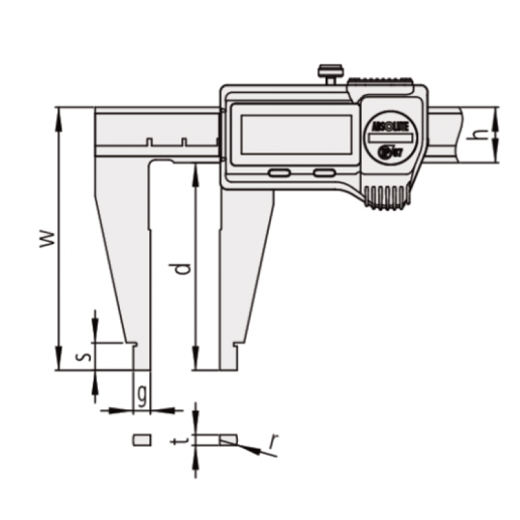 Mitutoyo Dijital Kumpas 0-600/0,01mm  | 550-205-10